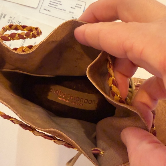 Anthropologie NEW Laidback London Argo Camel Shearling lace up ankle bootie 🎁 - Picture 4 of 8